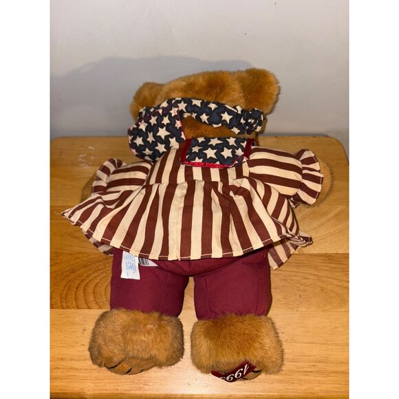 Dan Dee 1999 Stars & Stripes Dress Teddy Bear Stuffed Animal Plush Liberty - Picture 4 of 7